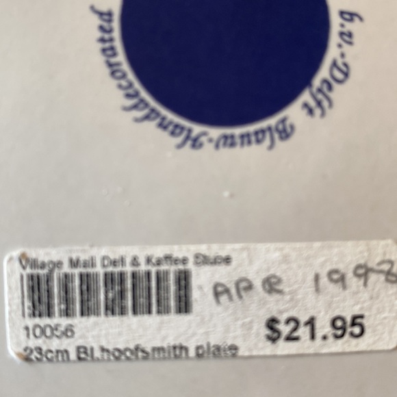 Delft of Holland Plate of Ferrier Vintage Collectors Exc Shape - Picture 4 of 6